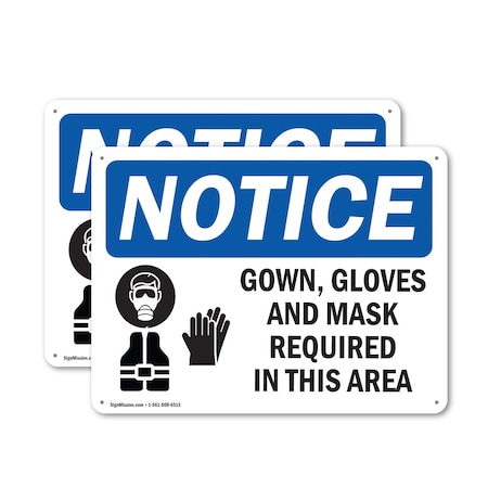 Signmission 7 in Height, 10 in Width, Aluminum, Rectangle OS-2PACK-NS-A-710-L-15746